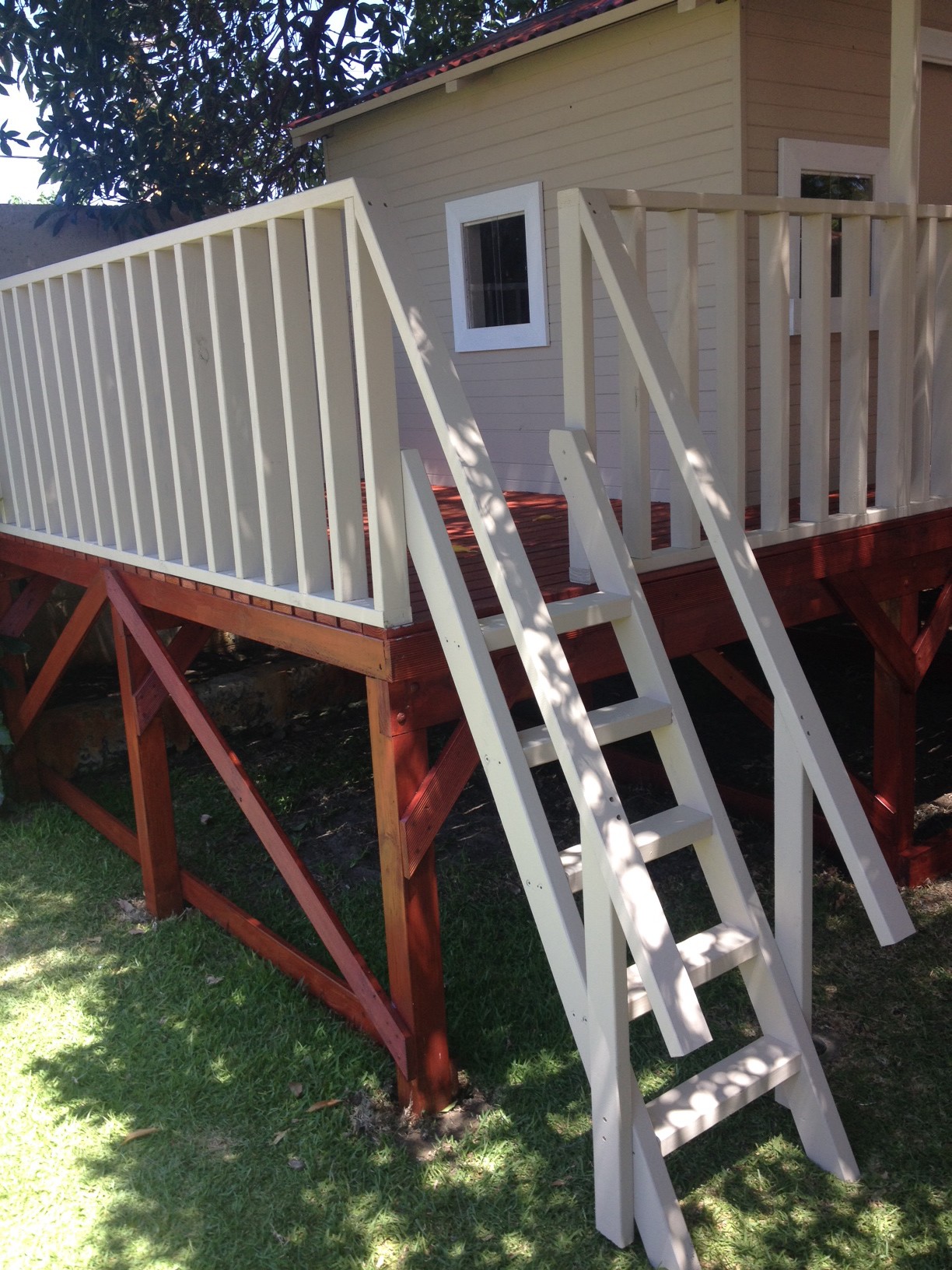 Change Ladder to Stairs and handrail Change Ladder to Stairs and handrail